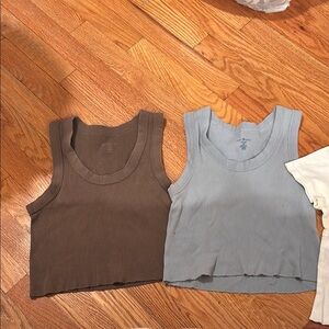 Brandy Melville bundle- 2 tank tops and baby t shirt